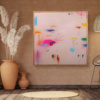 Bloom Pop by Manel, original painting, in room