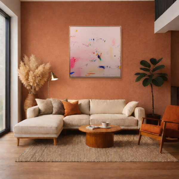 Air Garden by Manel, original painting, in room