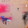 Pink Burst by Manel, original painting, detail