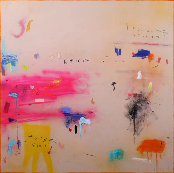 Pink Burst by Manel, original painting