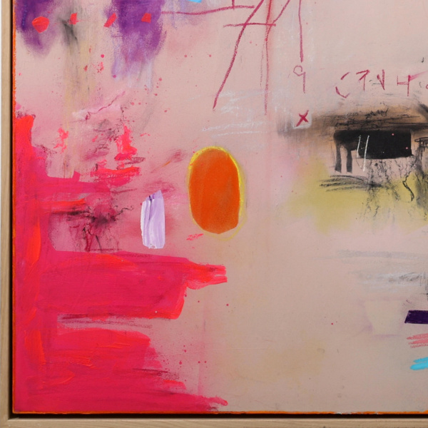Soft Joy by Manel, original painting, detail