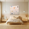 In Full Swing by Manel, original painting, in room