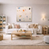 In Full Swing by Manel, original painting, in room