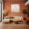 In Full Swing by Manel, original painting, in room