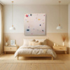 Chasing Colours by Manel, original painting, in room