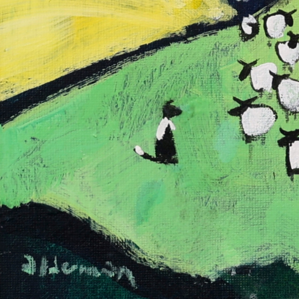New Starter by David Alderman, original painting, detail