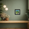 Incomers by David Alderman, original painting, in room