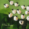 Waiting For The Call by David Alderman, original painting, detail