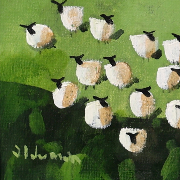 Waiting For The Call by David Alderman, original painting, detail