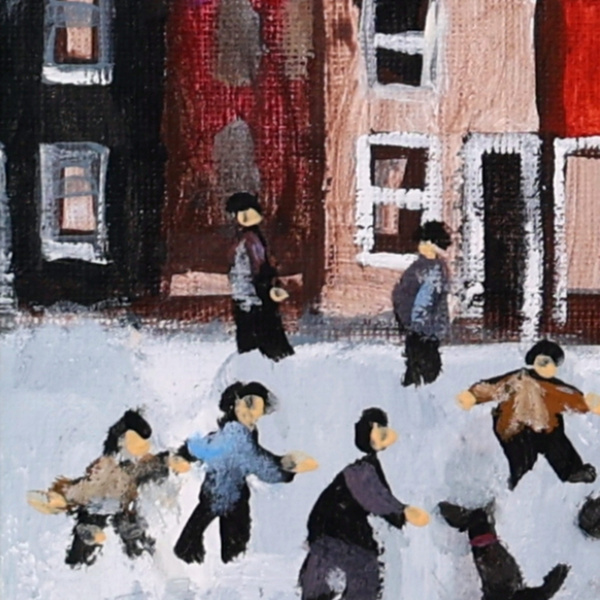 We Had Some Fun! by David Alderman, original painting, detail