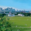 Greenwich Park by Jenni Murphy, limited edition print, detail