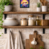 Our Sunrise Bubble by Sunita Khedekar, original painting, in room