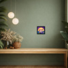 Our Sunrise Bubble by Sunita Khedekar, original painting, in room
