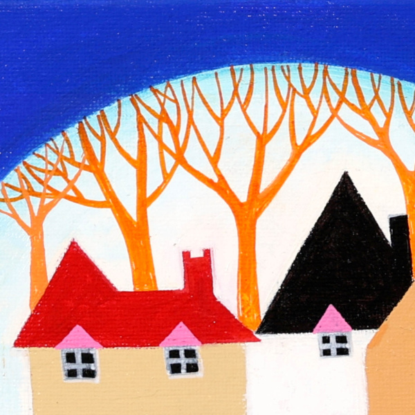 Moonlight Reflections by Sunita Khedekar, original painting, detail
