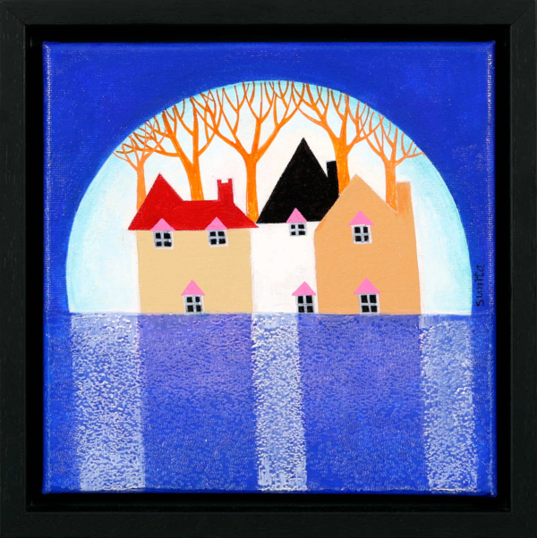 Moonlight Reflections by Sunita Khedekar, original painting