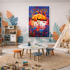 Moonrise by Sunita Khedekar, original painting, in room