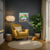 Flower Meadow by Sunita Khedekar, original painting, in room