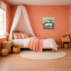 Flower Meadow by Sunita Khedekar, original painting, in room