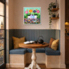 Flower Meadow by Sunita Khedekar, original painting, in room