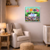 Flower Meadow by Sunita Khedekar, original painting, in room