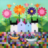 Flower Meadow by Sunita Khedekar, original painting