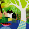Mandala Forest by Sunita Khedekar, original painting, detail