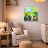 Mandala Forest by Sunita Khedekar, original painting, in room