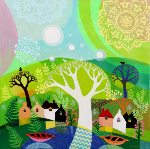 Mandala Forest by Sunita Khedekar, original painting
