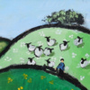 Where’s He Going? by David Alderman, original painting, detail