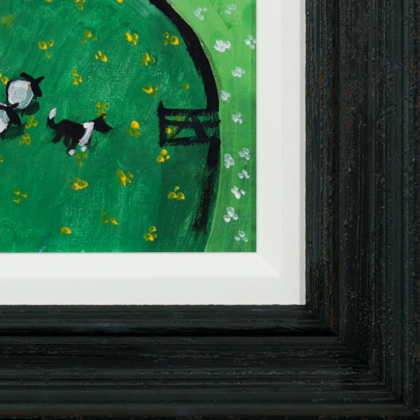 Where’s He Going? by David Alderman, original painting, detail