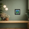 She’s Behind You! by David Alderman, original painting, in room