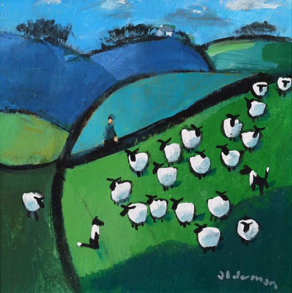 She’s Behind You! by David Alderman, original painting