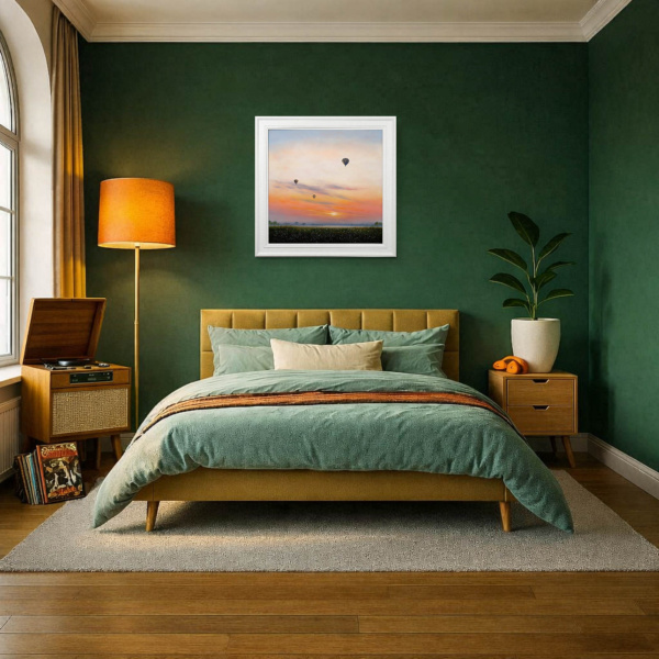 Drifting by Ben Payne, original painting, in room