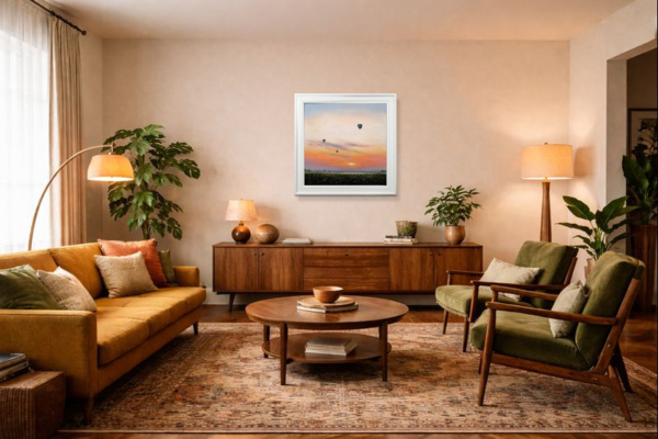 Drifting by Ben Payne, original painting, in room