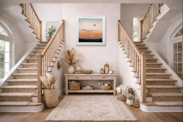 Drifting by Ben Payne, original painting, in room