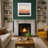 Drifting by Ben Payne, original painting, in room