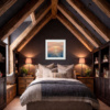 Retreating Tide by Ben Payne, original painting, in room