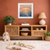 Retreating Tide by Ben Payne, original painting, in room