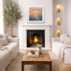 Retreating Tide by Ben Payne, original painting, in room