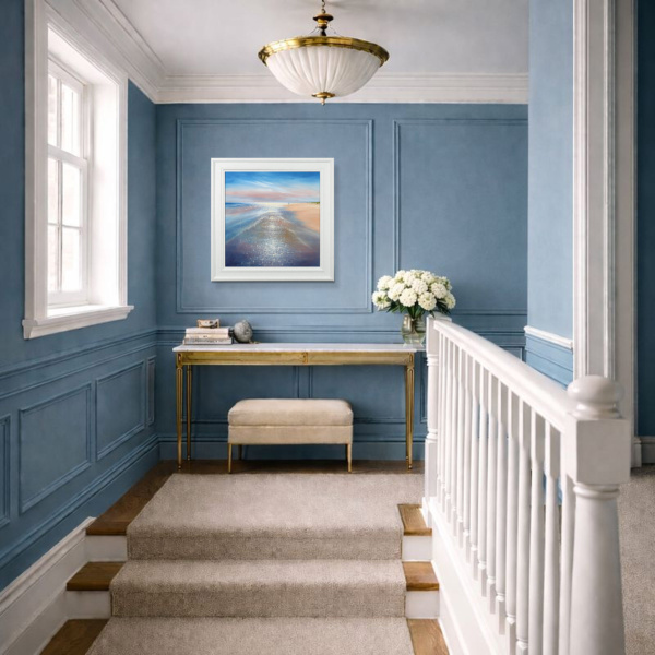 Days To Remember by Ben Payne, original painting, in room