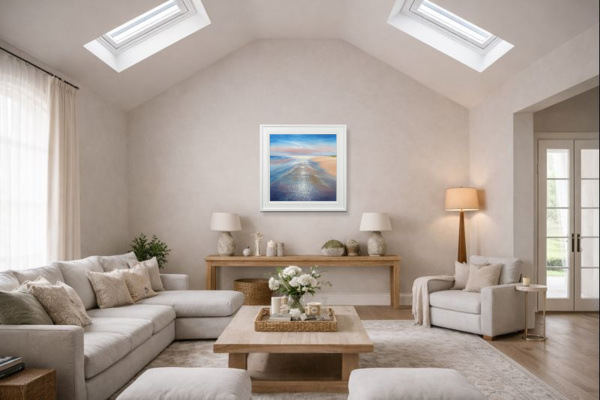 Days To Remember by Ben Payne, original painting, in room