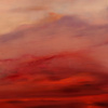 Ember Sky by Rubén Calatayud (Arken), original painting, detail