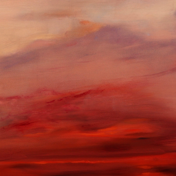 Ember Sky by Rubén Calatayud (Arken), original painting, detail