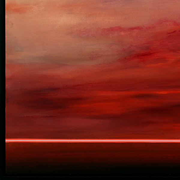 Ember Sky by Rubén Calatayud (Arken), original painting, detail