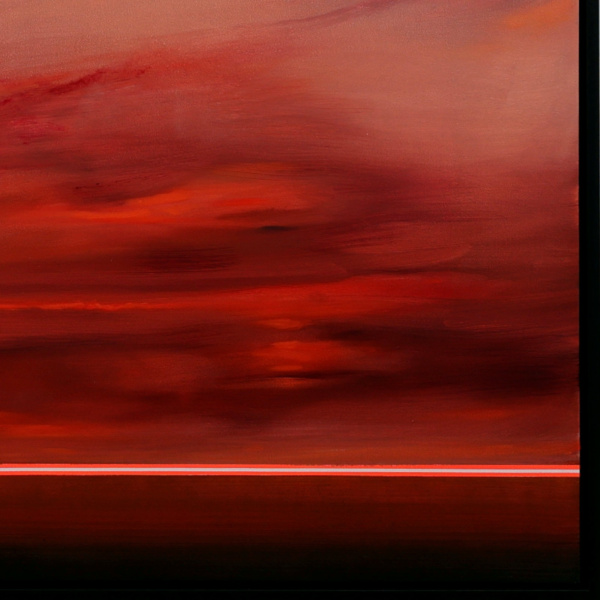 Ember Sky by Rubén Calatayud (Arken), original painting, detail