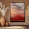 Ember Sky by Rubén Calatayud (Arken), original painting, in room