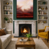 Breaking Through by Rubén Calatayud (Arken), original painting, in room
