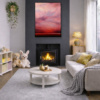 Evening Bloom by Rubén Calatayud (Arken), original painting, in room