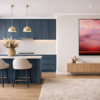 Evening Bloom by Rubén Calatayud (Arken), original painting, in room
