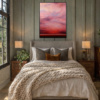 Evening Bloom by Rubén Calatayud (Arken), original painting, in room
